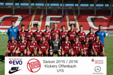 Mannschaftsfoto Saison 2015/2016 U15 Mannschaftsfoto Saison 2015/2016 U15