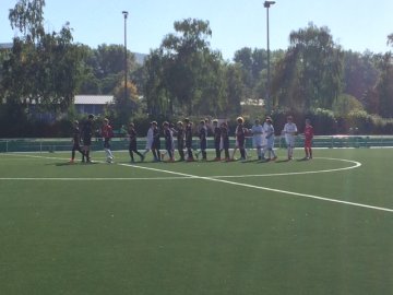 U14beim Einlaufen U14beim Einlaufen